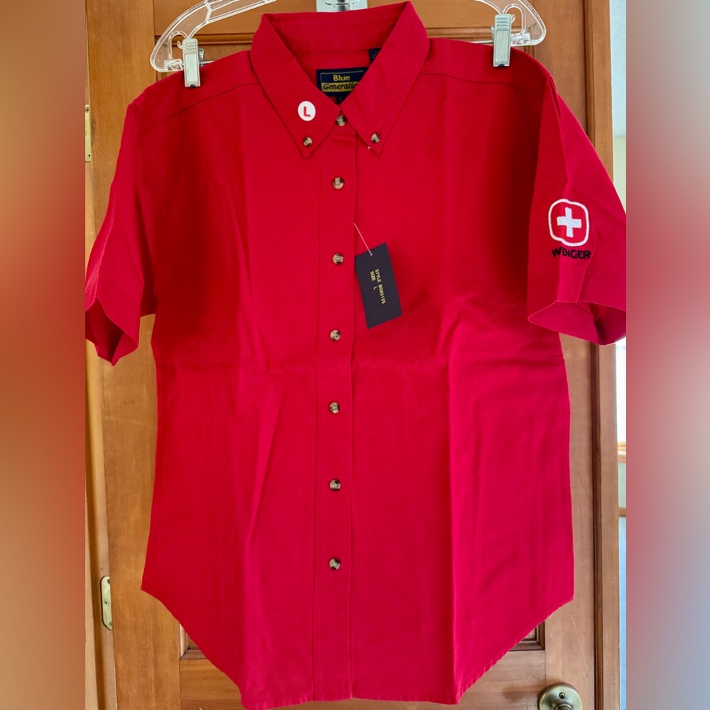 Wegner Ladies Vibrant button down shirt